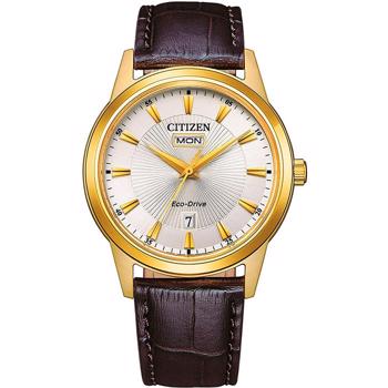 Classic Forgyldt stål Eco drive  Herre ur fra Citizen, AW0102-13A