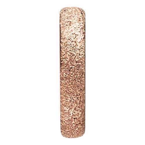 Christina Collect 925 sterling sølv Diamond Dust rosaforgyldt smal ring med glitrende overflade, model 650-R37
