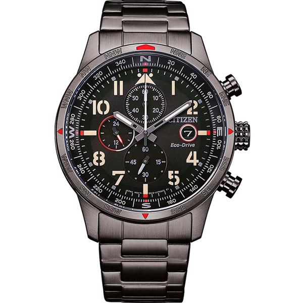 Ecodrive Pilot Stål Eco-Drive Quartz Herre ur fra Citizen, CA0797-84E