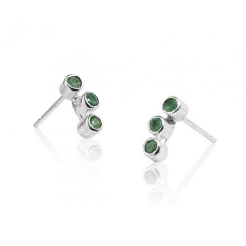 Image of 925 sterling sølv Romance No Thanks Øreringe med blank overflade fra Carré