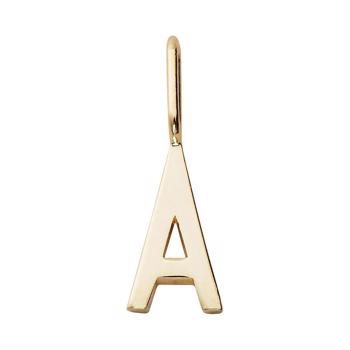 10 mm forgyldte sølv bogstaver Design Letters by Arne Jacobsen uden eller med 45-60 cm kæde