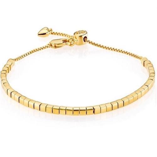 Image of forgyldt sølv Signature armbånd blank fra Izabel Camille