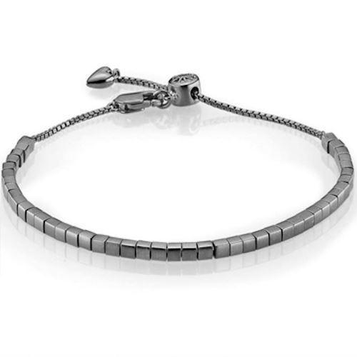 Image of oxideret sølv Signature armbånd blank fra Izabel Camille