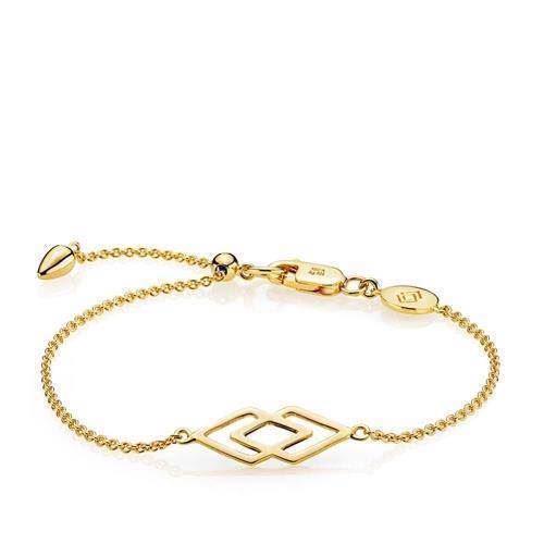 Image of forgyldt sølv DNA armbånd blank fra Izabel Camille