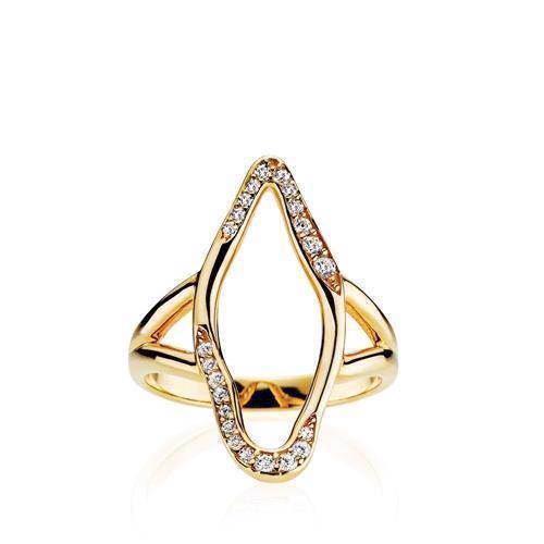 Image of forgyldt sølv Imperfect fingerring blank fra Izabel Camille