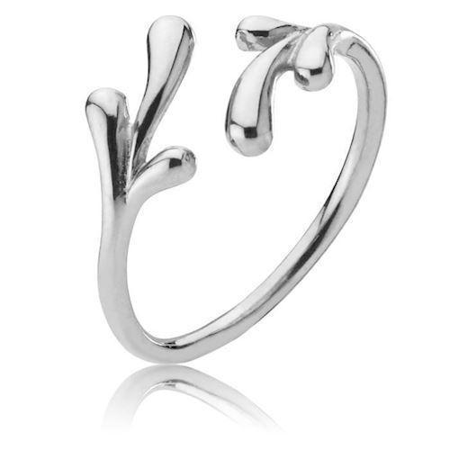 Image of sølv Embrace Fingerring blank fra Izabel Camille