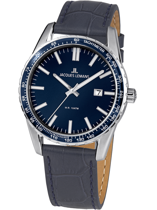 Jacques Lemans 1-2022.1D Liverpool Mens Watch 44mm 10ATM Wristwatch