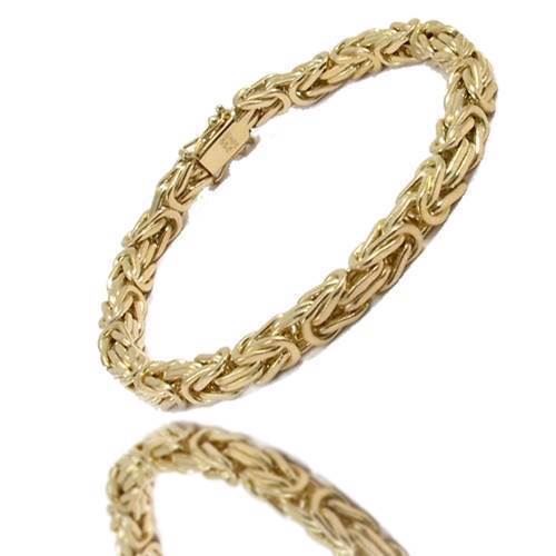 14 karat Massive Guld Konge ankel kæde fra Danske BNH, bredde 2,3 mm, længde 26 cm og ekstra ring ved 24 cm