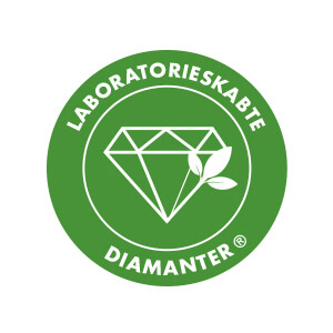 Smykker med laboratorieskabte diamanter