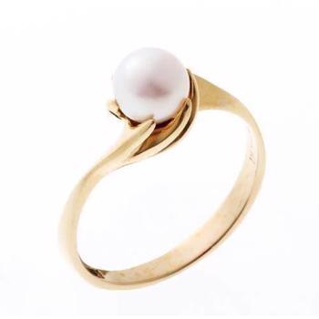 Lund Klo 8 kt. Guld fingerring blank - 5,5 - 6,0 mm kulturperle