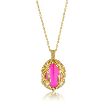 Blicher Fuglsang's Smykke Æg med Pink Onyx