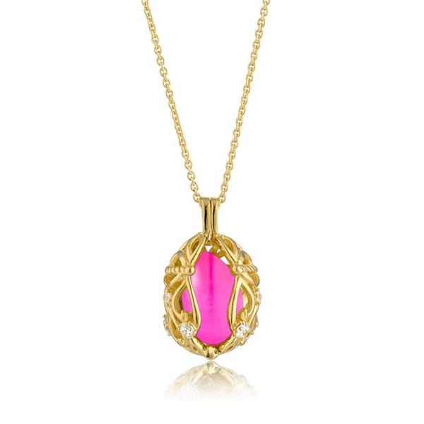 Blicher Fuglsang\'s Smykke Æg med Pink Onyx