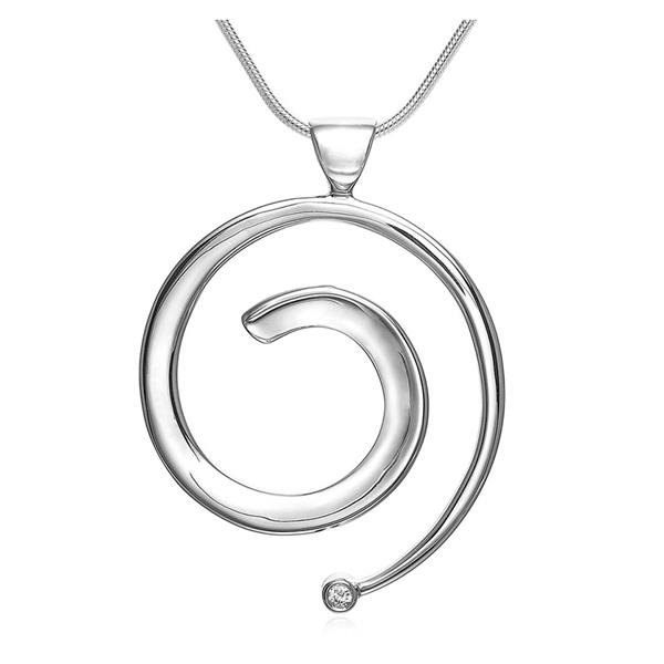 Blicher Fuglsang\'s Spiral vedhæng i sølv