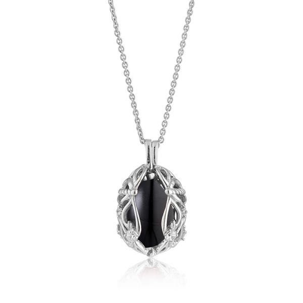 Blicher Fuglsang\'s Smykke Æg med Sort Onyx