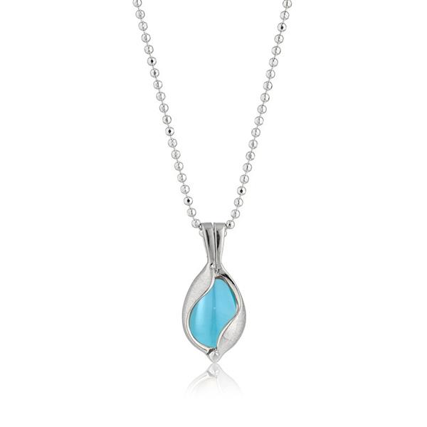 Blicher Fuglsang\'s Lille Smykke Æg med Aqua Calcedon