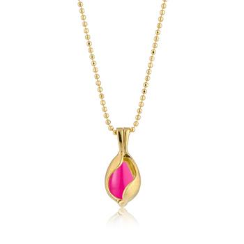 Blicher Fuglsang's Lille Smykke Æg med Pink Onyx