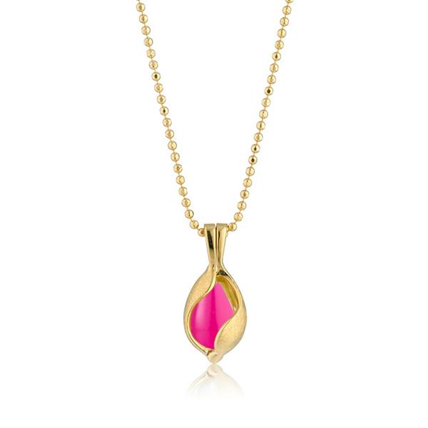 Blicher Fuglsang\'s Lille Smykke Æg med Pink Onyx