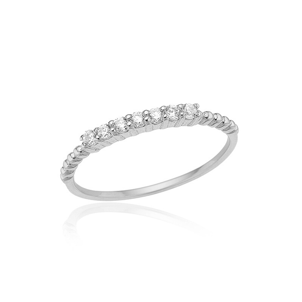 Blicher Fuglsang\'s Sølvring med zirkonia