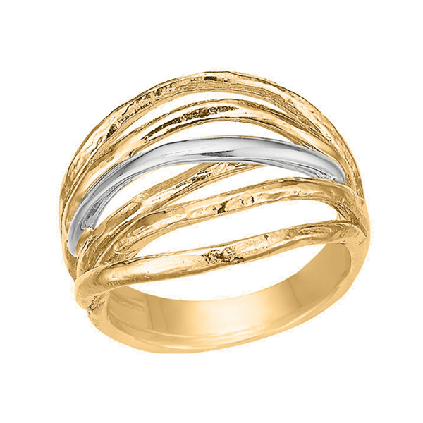 Blicher Fuglsang\'s Guldring for livet med pynt i hvidguld