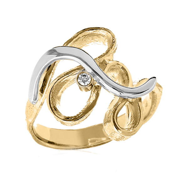 Blicher Fuglsang\'s Eksklusiv ring i 14 karat guld