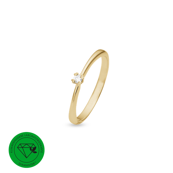 Aagaard\'s MARY Ring 8K LG DIAM 0,03CT W/VS
