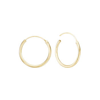 Aagaard 8 karat guld creol øreringe, Ø 19,0 mm