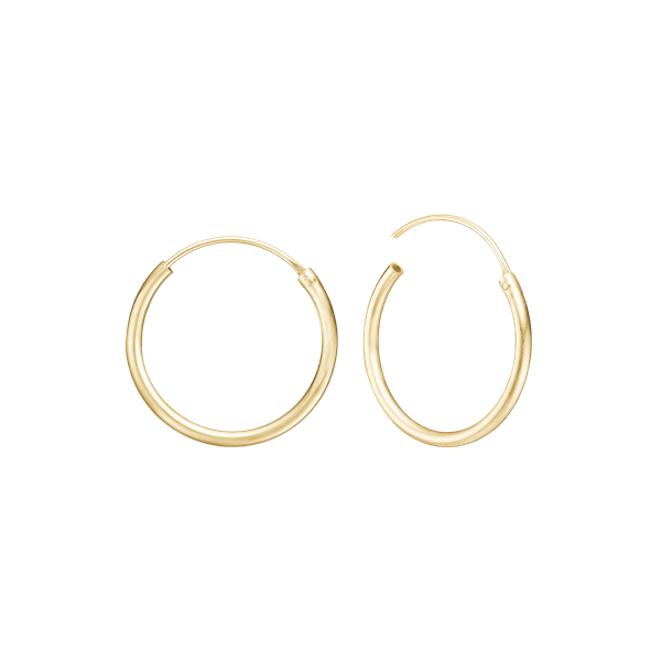 Aagaard\'s 8KT CREOL 19MM, TRÅD 1,4MM M/VIPPELÅS