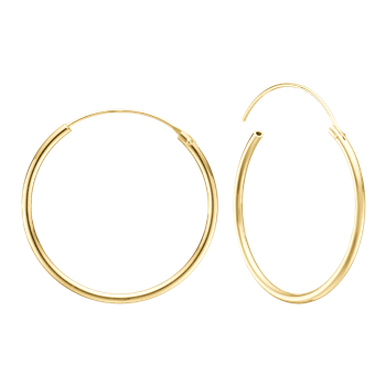 Aagaard's 8KT CREOL 30,5MM, TRÅD 1,4MM M/VIPPELÅS