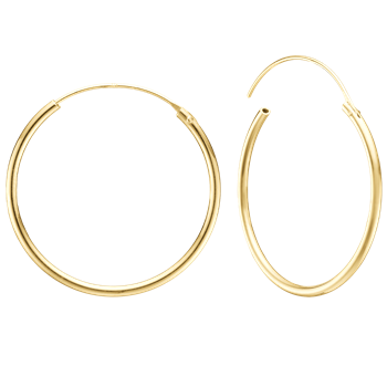 Aagaard's 8KT CREOL 43MM, TRÅD 1,4MM M/VIPPELÅS