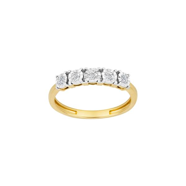 Siersbøl\'s 14kt. guldring m/dia. 0.18ct W/SI