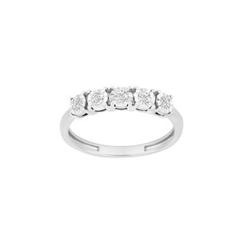 Siersbøl's 14kt. hvidguldsring m/dia. 0.18ct W/SI