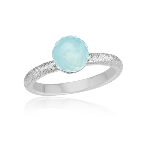 Blicher Fuglsang\'s Samlering i sølv med Aqua Calcedon