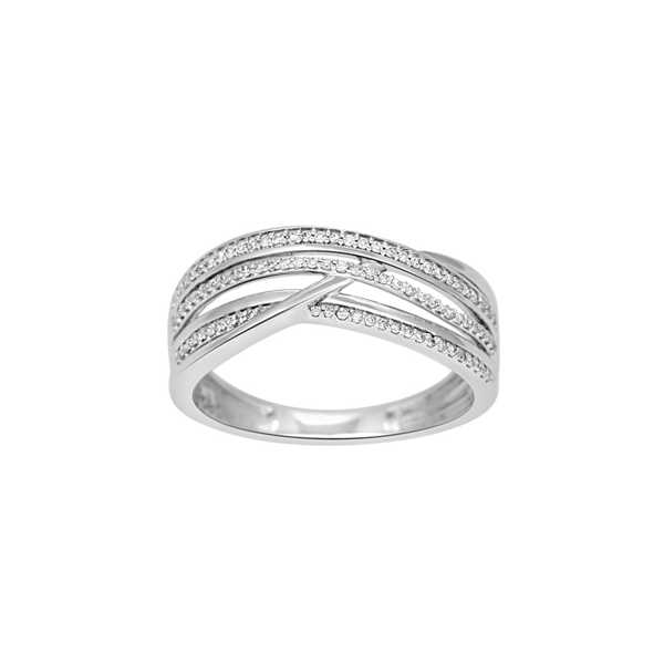 Siersbøl\'s 14kt. hvidguldsring m/dia. 0.15ct W/SI