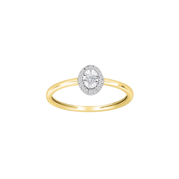 Siersbøl\'s 14kt. guldring m/dia. 0.08ct W/SI