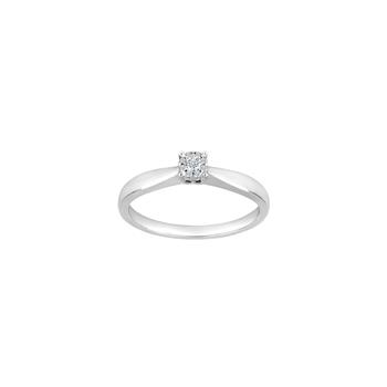 Siersbøl's 14kt. hvidguldsring m/dia. 0.07ct W/SI