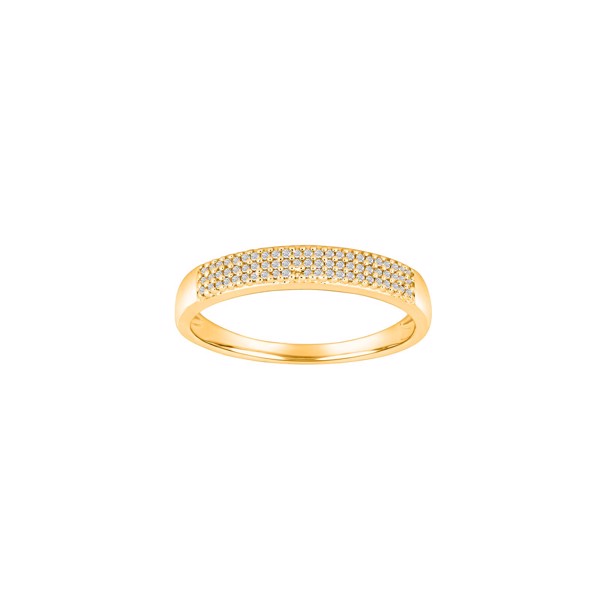 Siersbøl\'s 14kt. guldring m/dia. 0.105ct W/SI