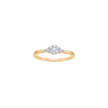 Siersbøl's 14 kt. guldring m/diamant 0.15ct W/SI