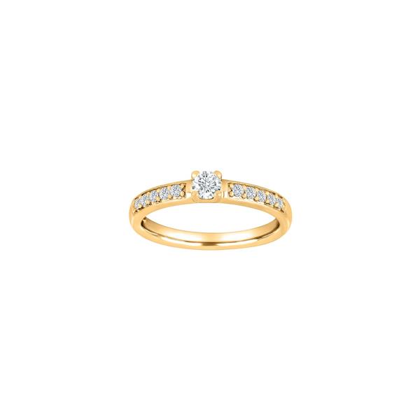 Siersbøl\'s HEART 14kt. guldring m/dia. 0.40ct W/SI