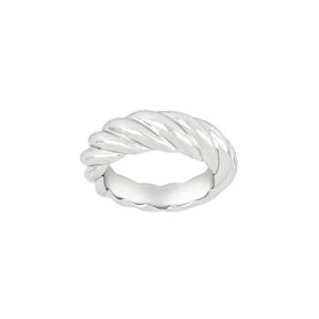 SHAPE Sølv rhodineret Twistet ring blank, fra Siersbøl Shape