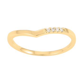 Siersbøl's 14kt. guldring m/dia 0.030ct W/SI