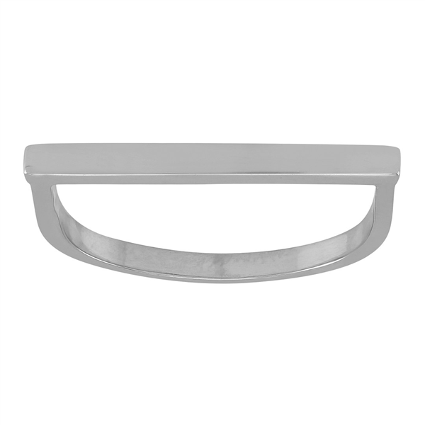 Nordahl\'s Rhodineret sølv ring stick 2mm bred* Str.48