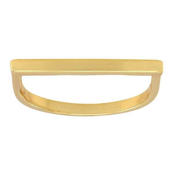 Nordahl\'s Forgyldt sølv ring stick 2mm bred* Str.48