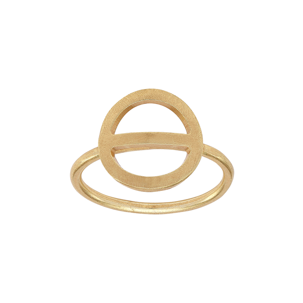 Nordahl\'s Forgyldt sølv ring SHAPE52 Str.52