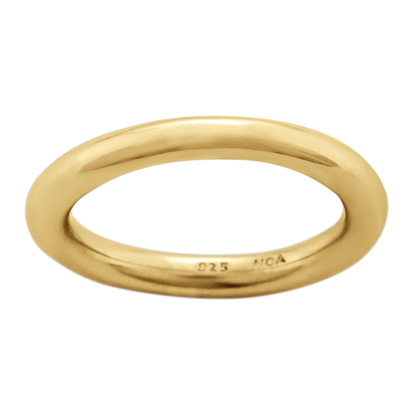 Nordahl\'s Forgyldt sølv ring GRACE52 2,8mm Str.60