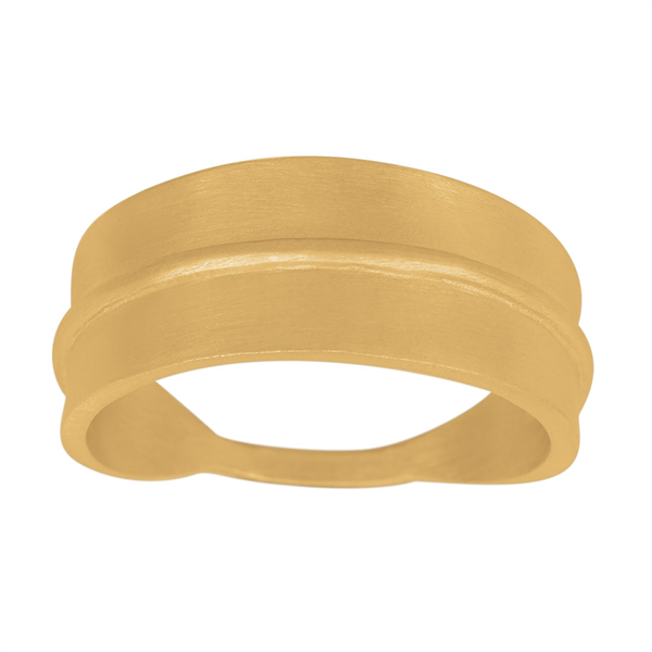 Nordahl\'s Forgyldt sølv ring FOLIUM52 9mm Str.54