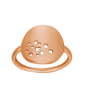 Nordahl's Rosaforgyldt sølv ring DUST52 14mm Str.60