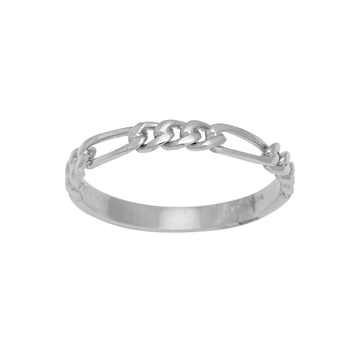 Nordahl's Rhod. sølvring FIGARO52 2,8mm Str.60