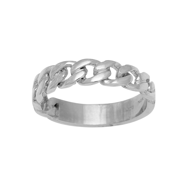 Nordahl\'s Rhod. sølvring PANZER52 4,6mm Str.58