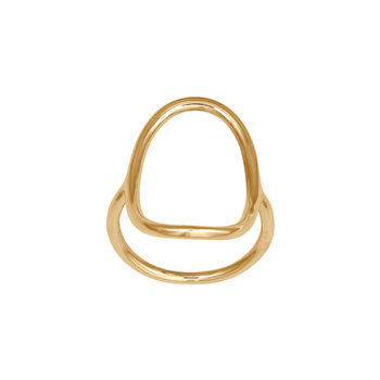 Nordahl's Forgyldt sølv ring SOFT52 27mm Str.60