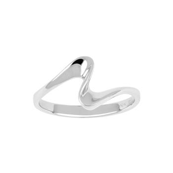 Nordahl's Rhod. sølvring WAVE52 11mm Str.60